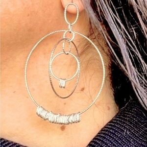 Earrings: Dangle 3D Orbit Design Earrings